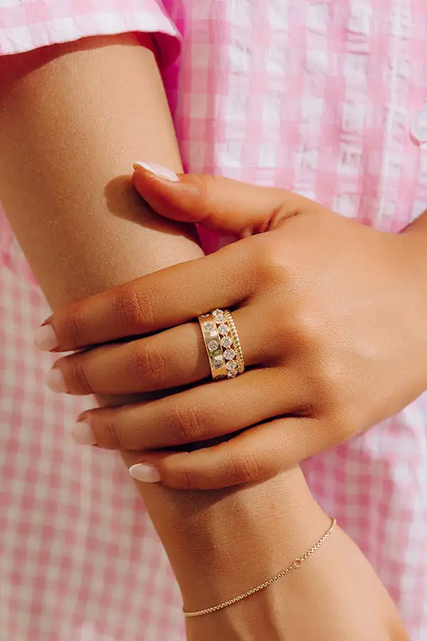 Simulated Diamond Ring