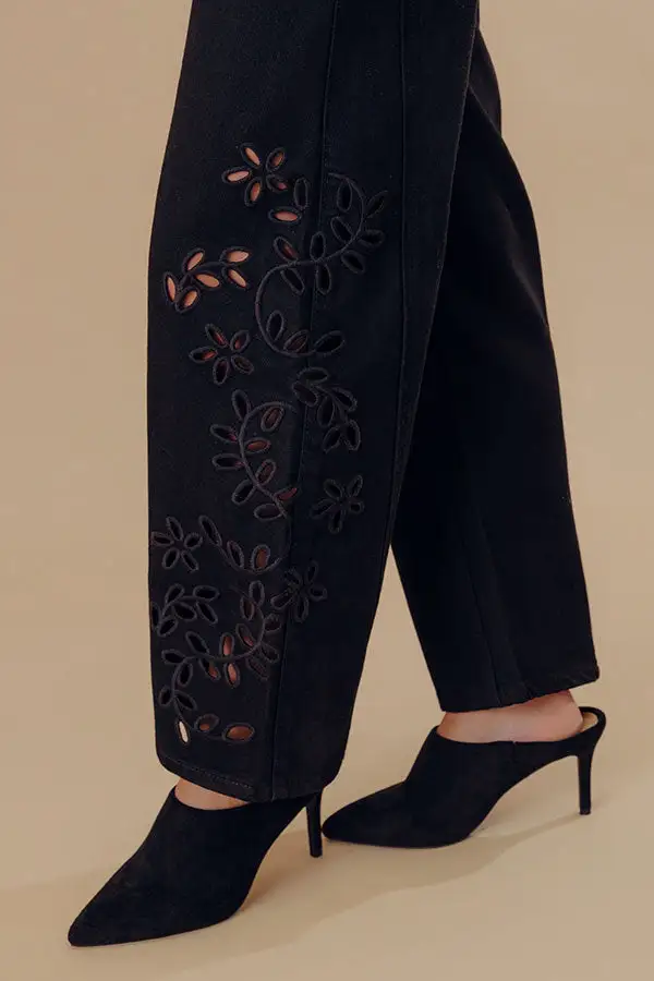 Faux Suede Pointed Toe Slip On Mules