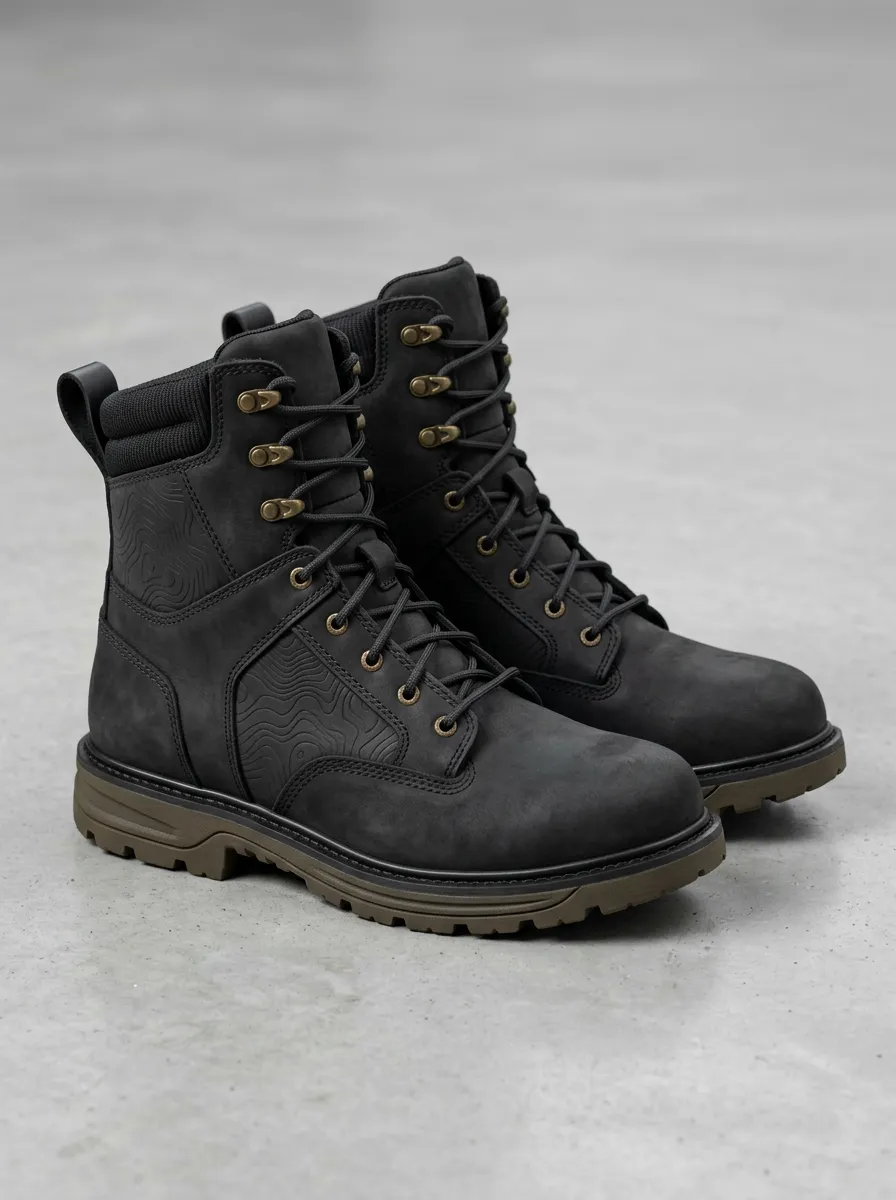 Topographic Adventure Work Boots
