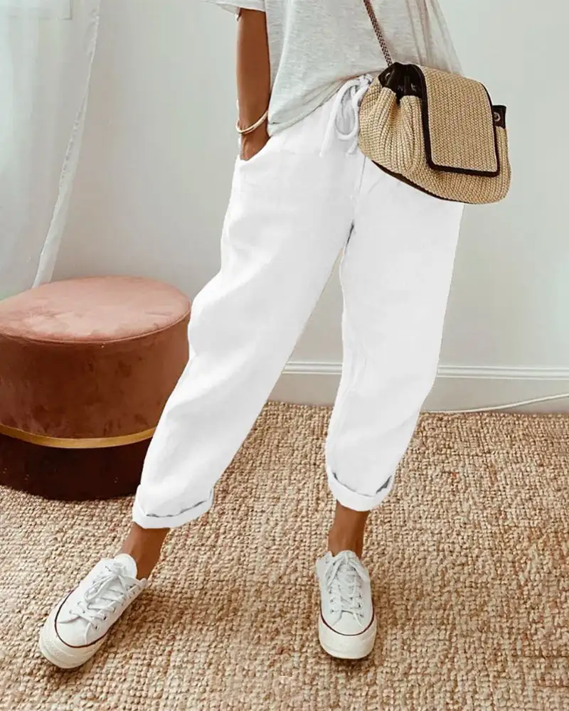 Classic Linen Everyday Casual Pants