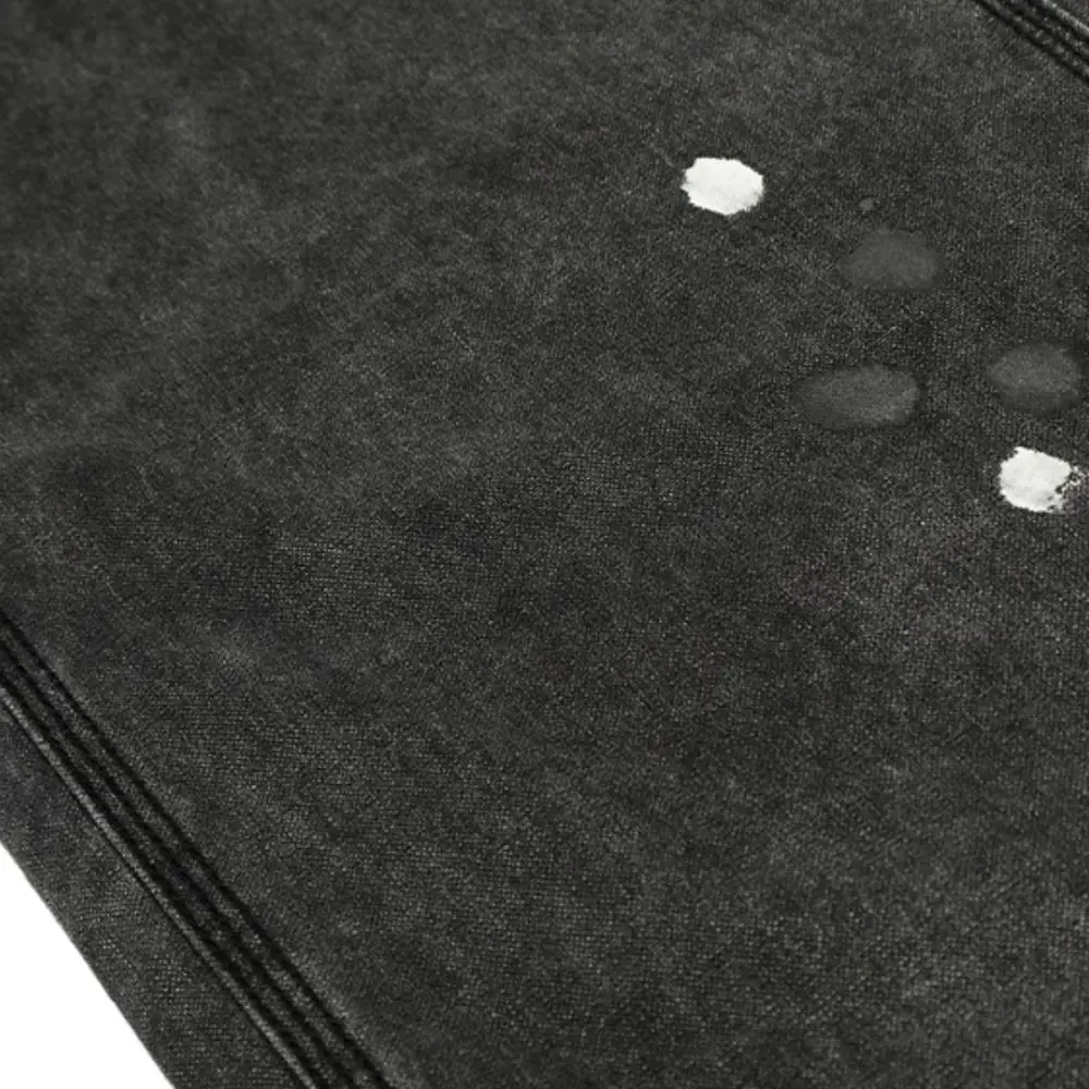 Baggy Cargo Splatter Print Denim Jeans