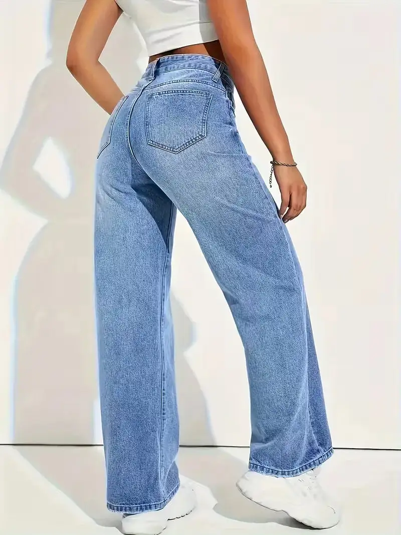 Modern High Waist Everyday Casual Jeans