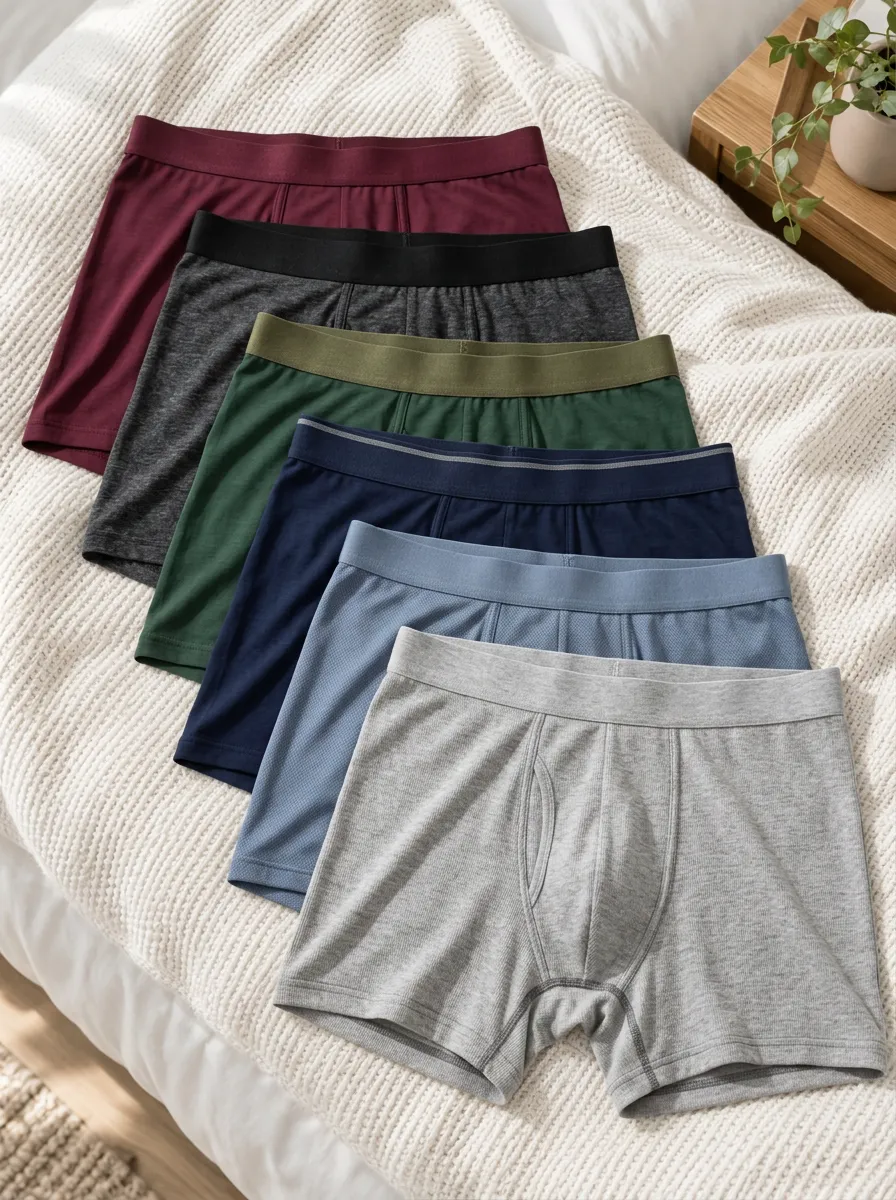 Men's Core Essentials Basic Cotton Boxer Briefs Set