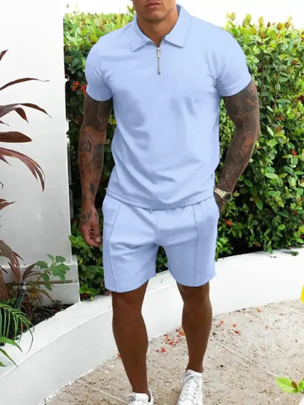 Spacious Cotton Blend Casual Shorts