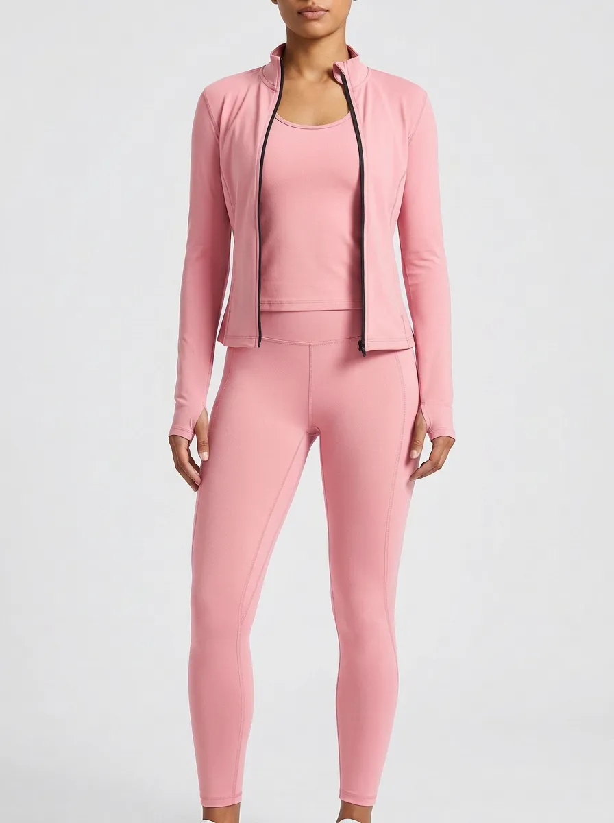 Athletic Shape Women's Three Piece Activewear Set