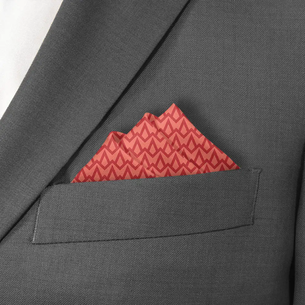 Formal Balanced Geometric Pocket Square