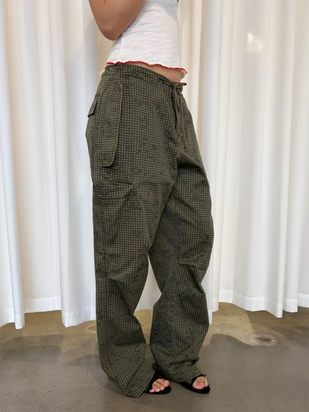 Relaxed Plaid Pants