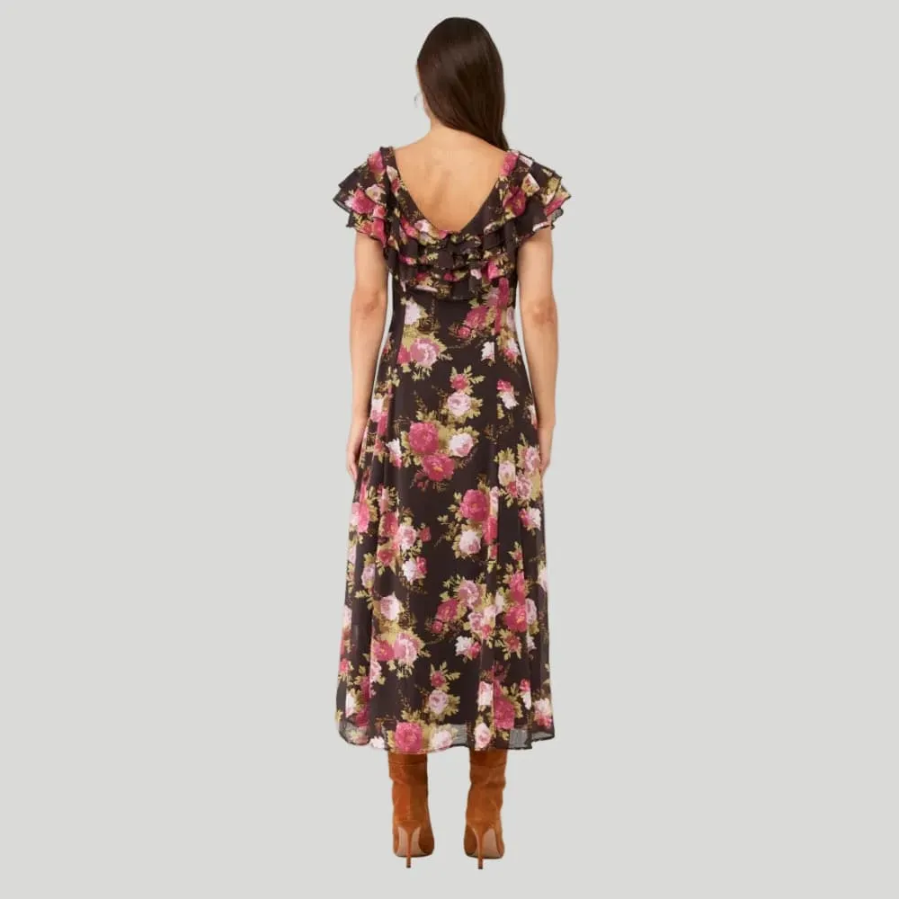 Textured Classic Women's Maxi Dress
