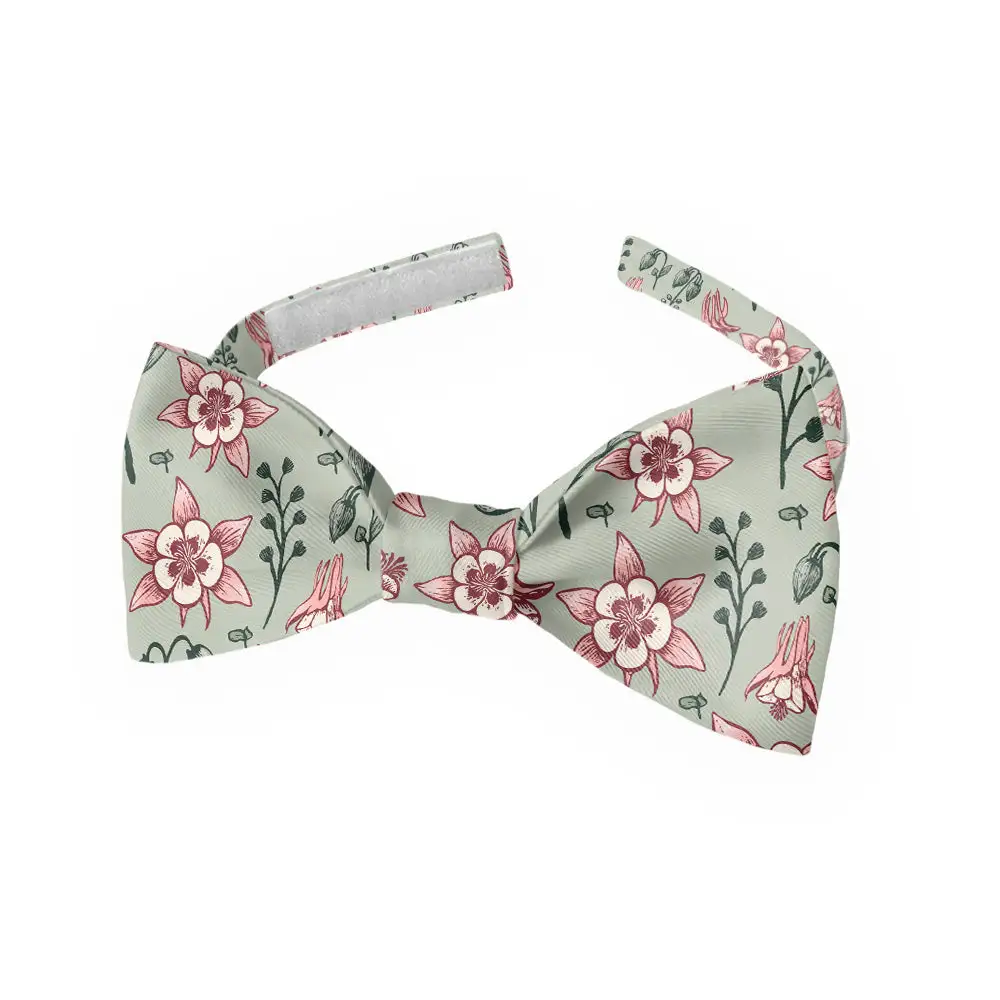 Mountain Columbine Pattern Bow Tie
