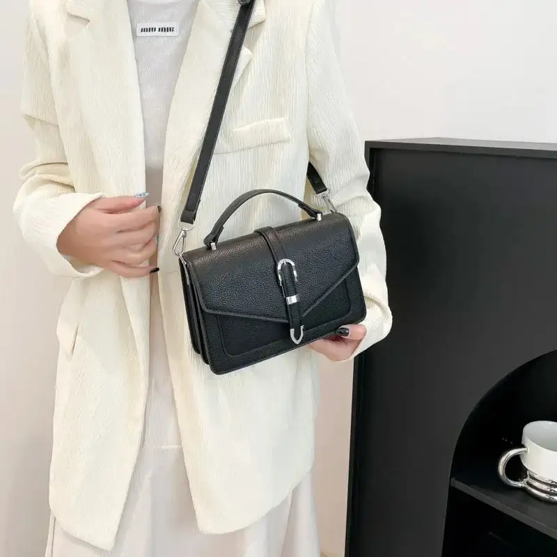 Classy Brown Pebbled Leather Satchel Bag