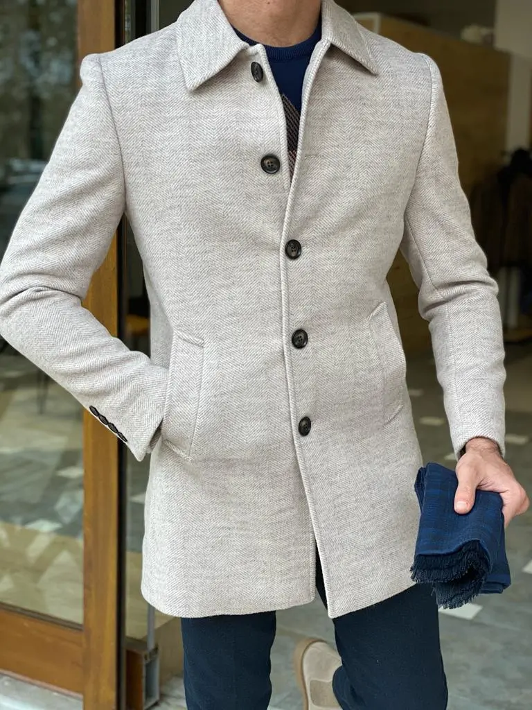 Everyday Slim Fit Wool Longline Long Coat