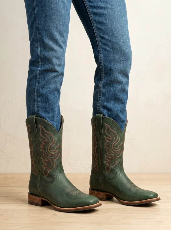 Men’s Decorative Embroidery Western Cowboy Boots