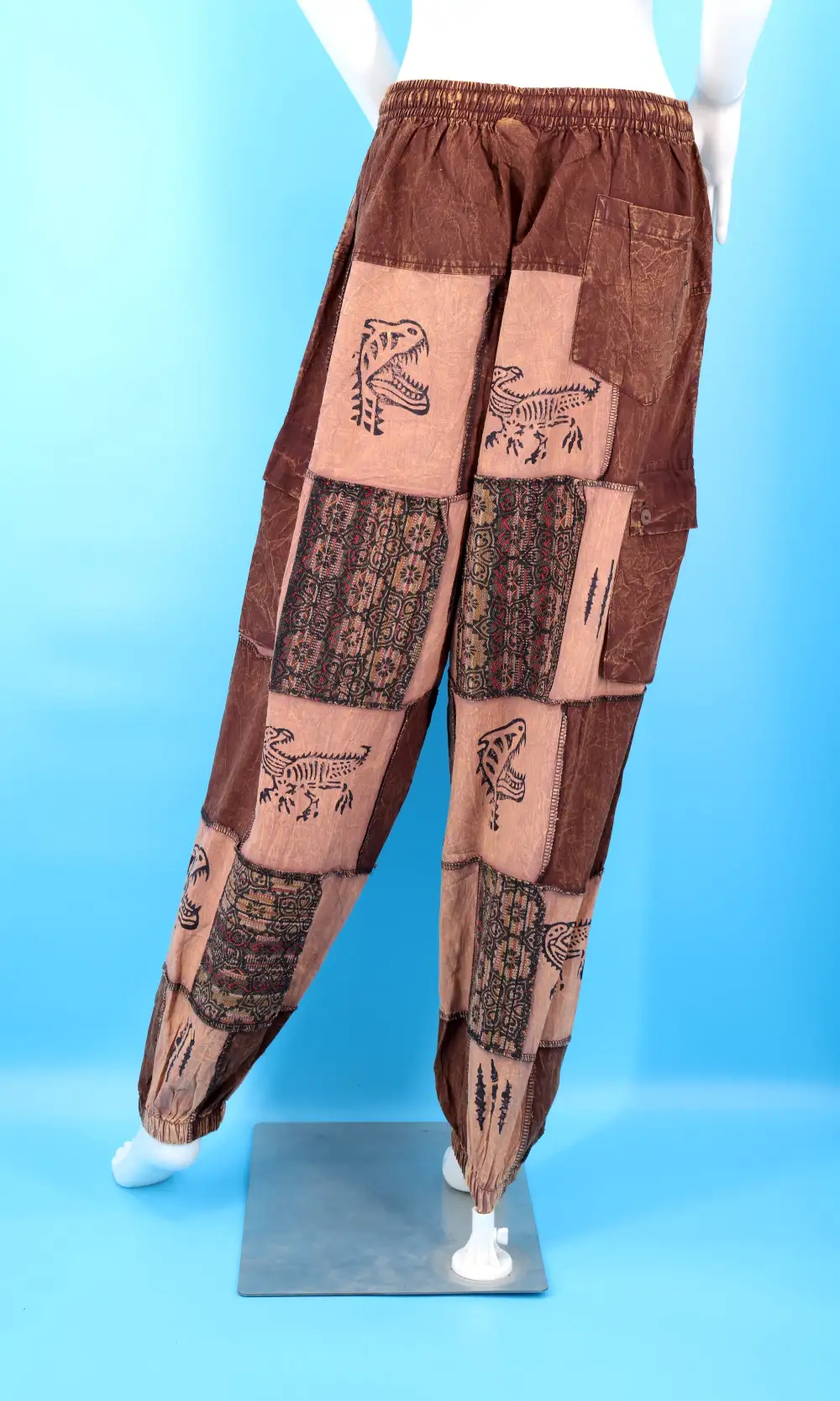 Women's Utility Harem Cargo Patchwork Cargo Pants