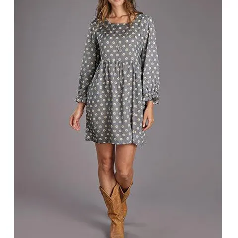 Rayon Long Sleeve Casual Dress