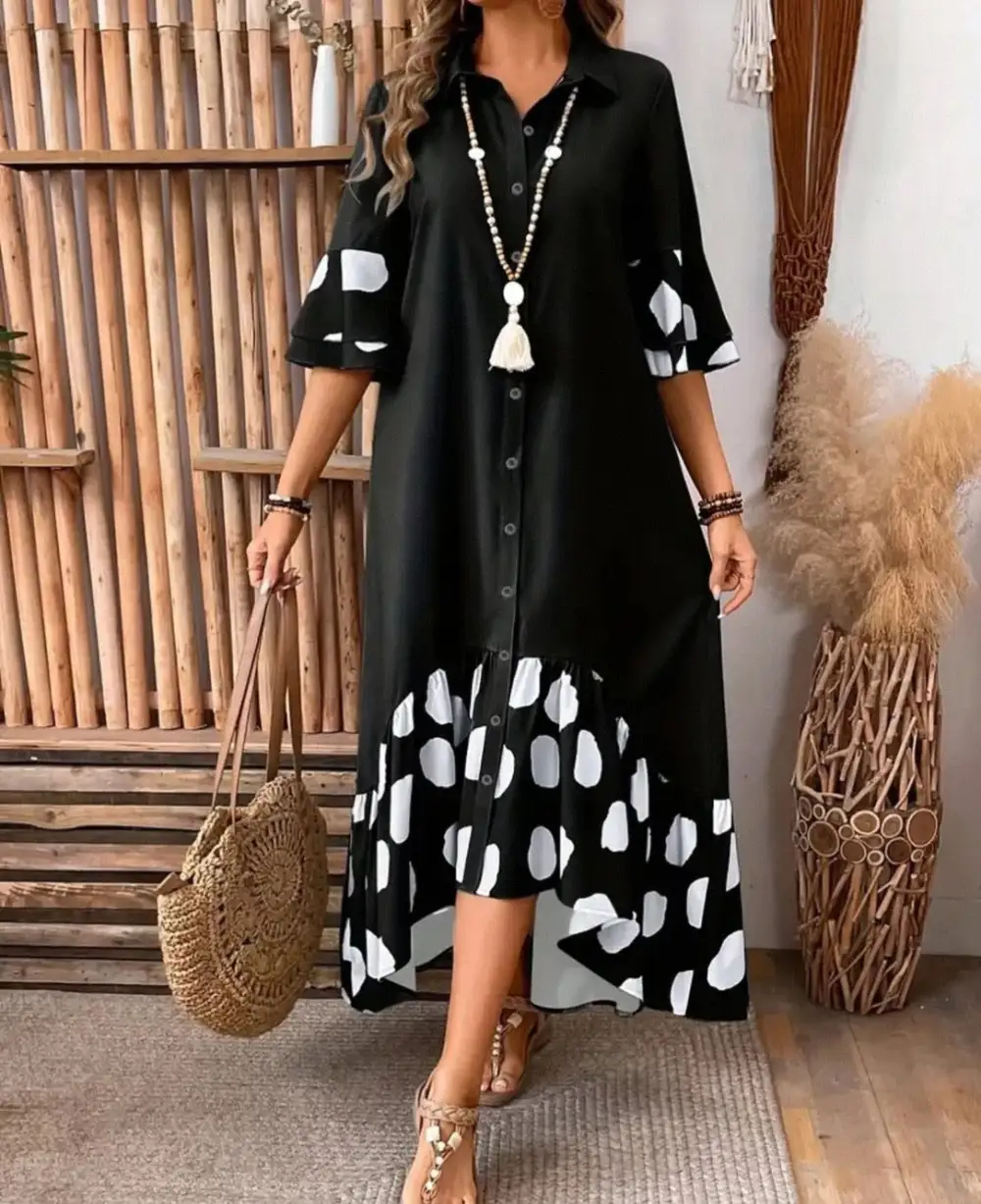 Julia Relaxed Flow Shirt Dress