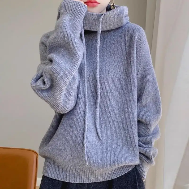 Textured Women's Knit Relaxed Sweater