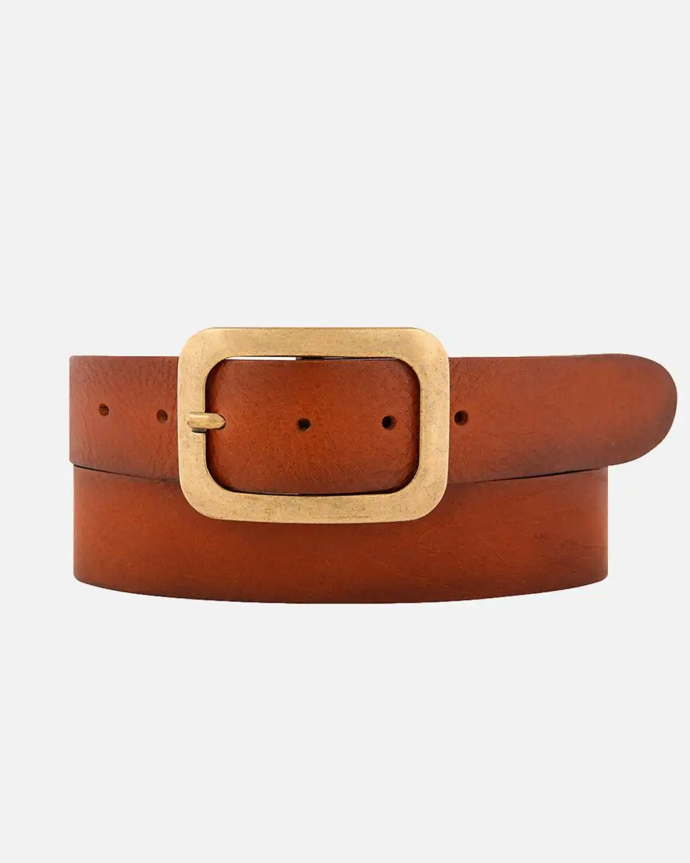 Statement Buckle Classic Leather Waist Belt