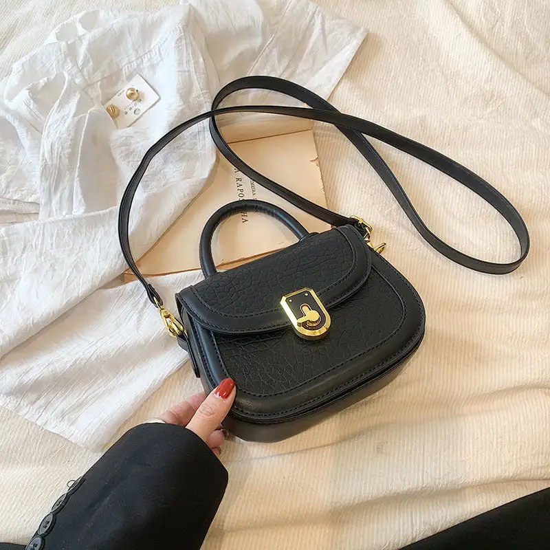 Structured Compact Textured Saddle Bag
