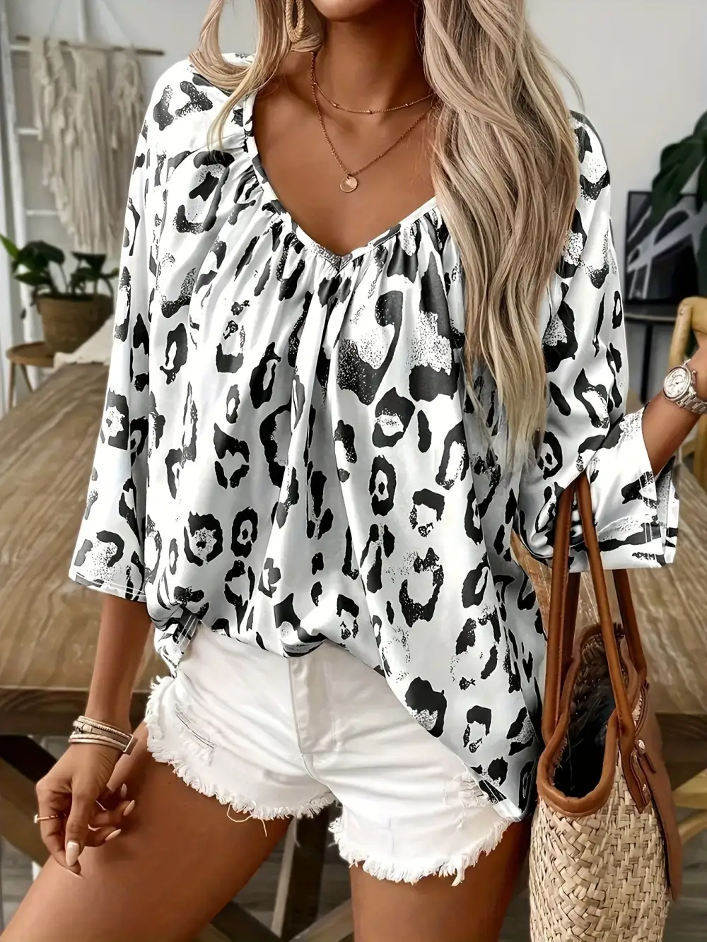 Leopard Print Blouse