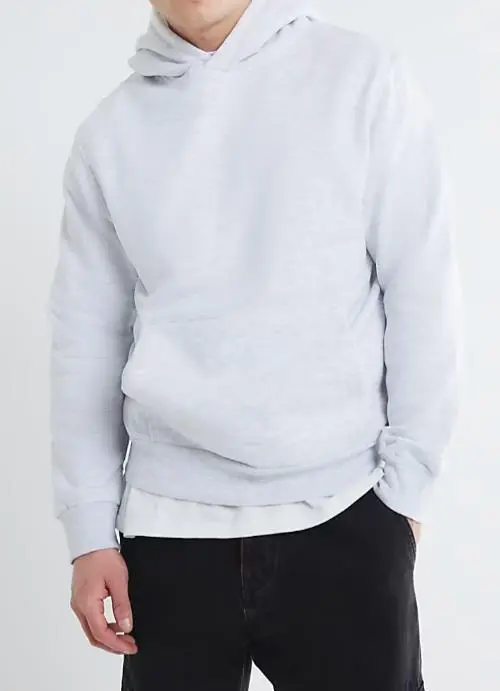 Grey Regular Fit Fashion Men's Hooded Sweatshirt