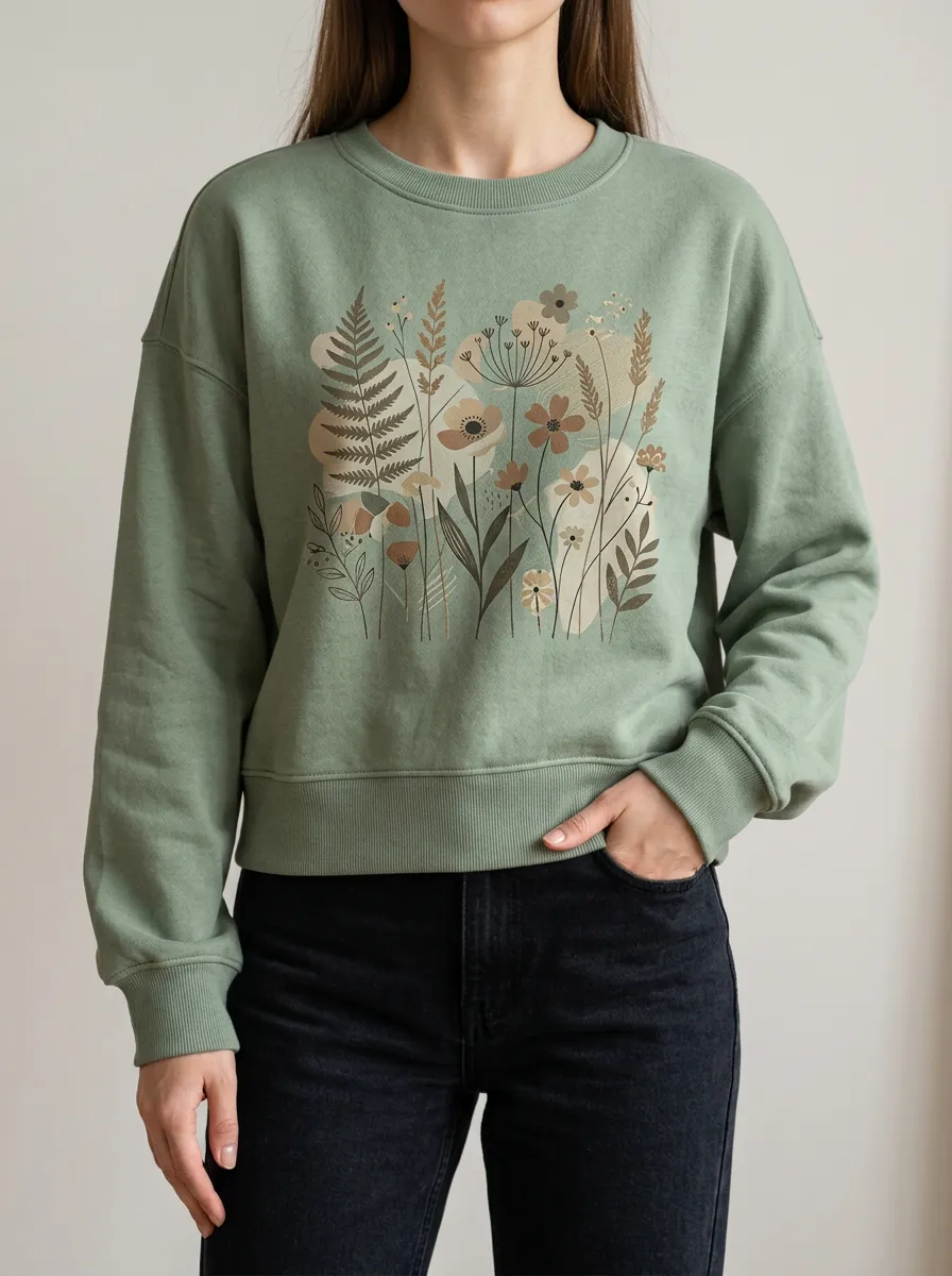 Everyday Pullover with Relaxed Graphic Detail