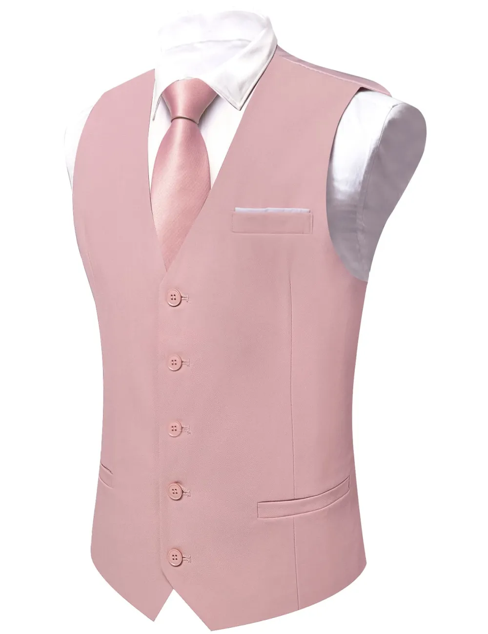 Refined Solid Formal Dress Vest