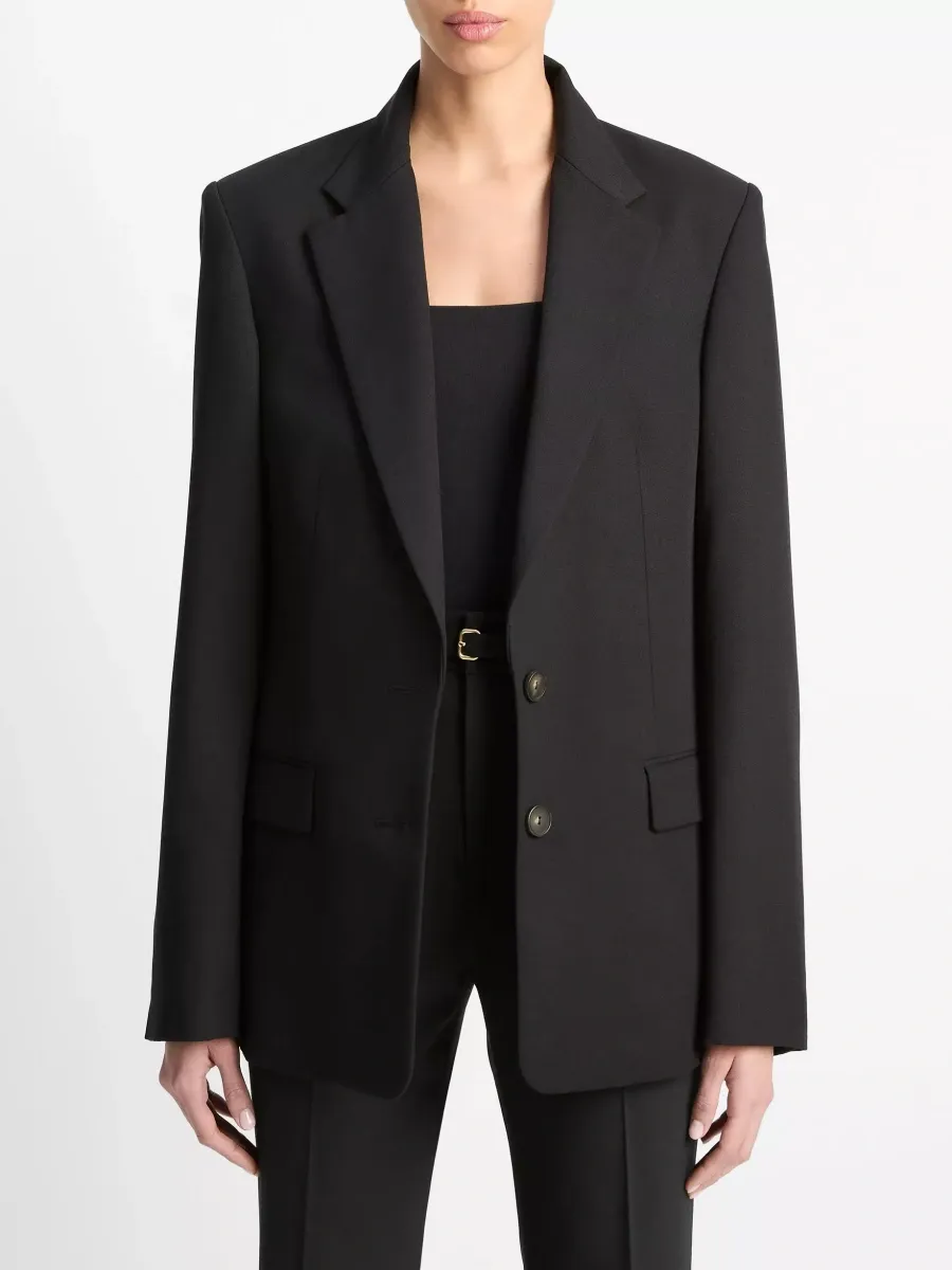 Casual Double-Breasted Blazer