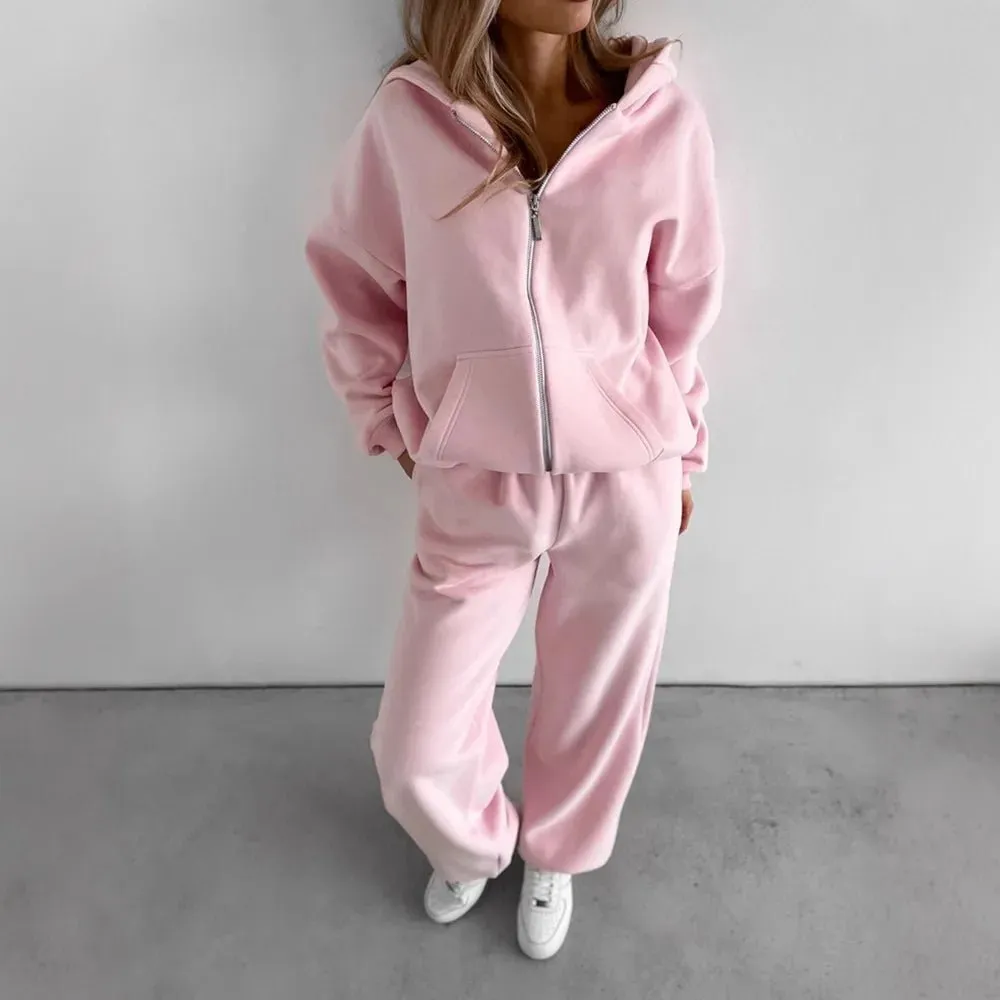 Oversized Hoodie & Wide-Leg Trousers Set