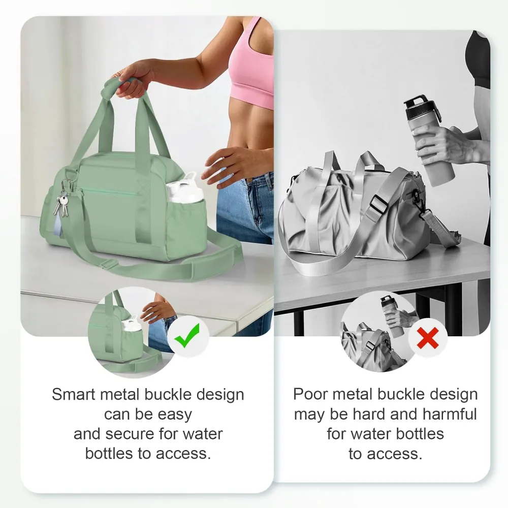 Mini Gym Bag for Women Girls Small Gym Tote Bag with Wet Compartment Waterproof Travel Duffle Bag Cute Workout Sport Bag