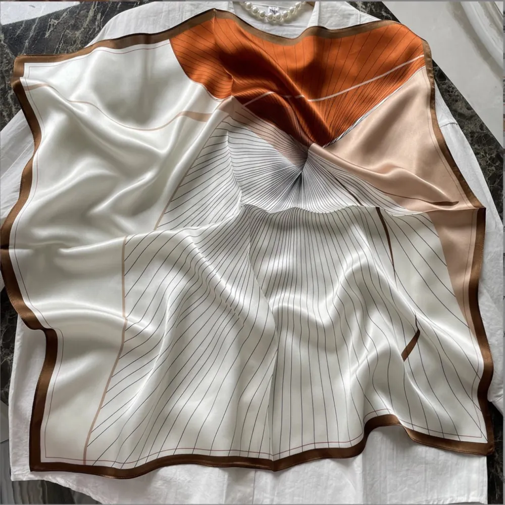 Sixties Abstract Silk Scarf