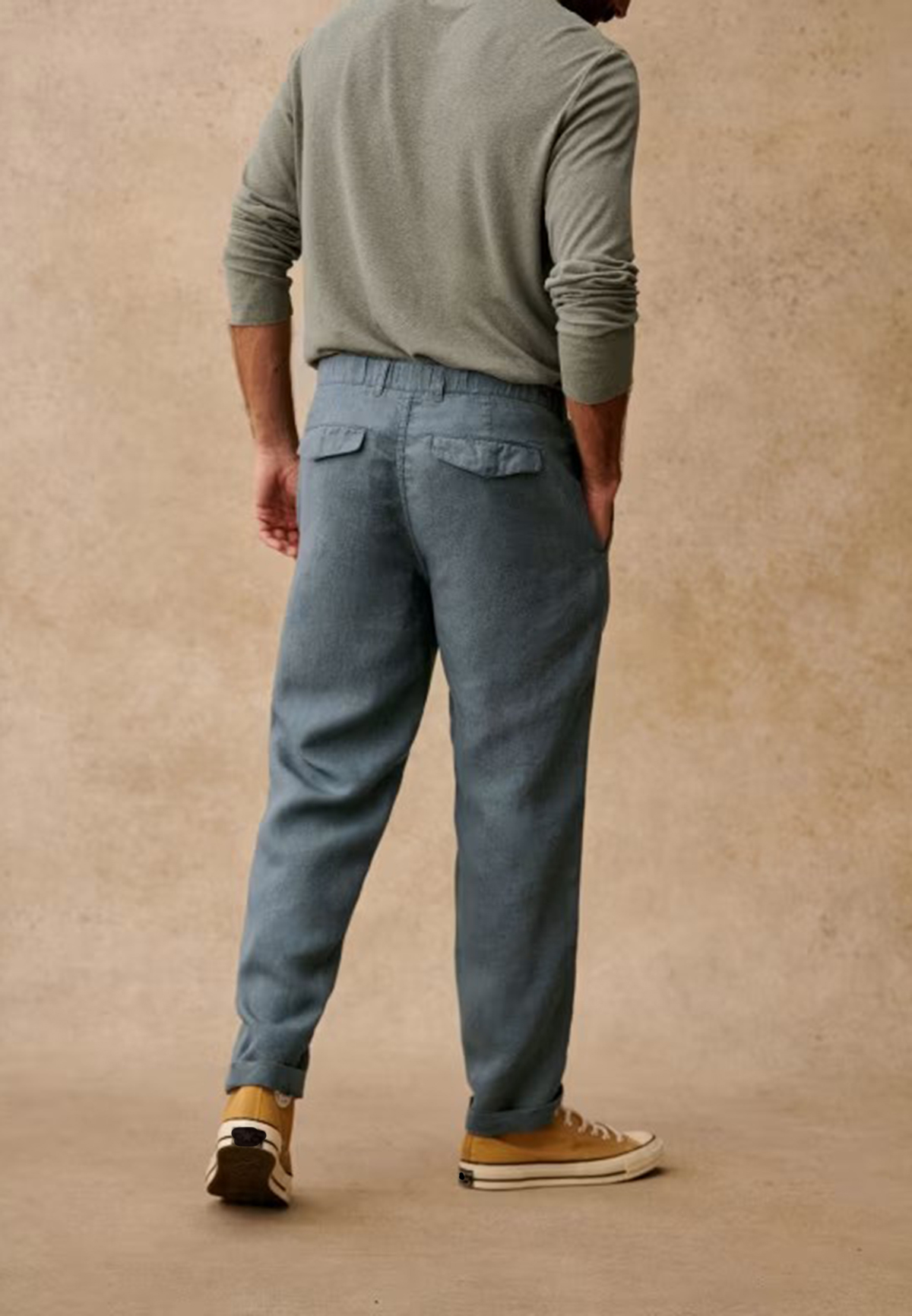 Shane Trousers-Steel Blue