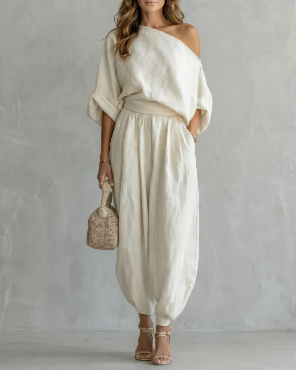 Off-Shoulder Two-Piece Set
