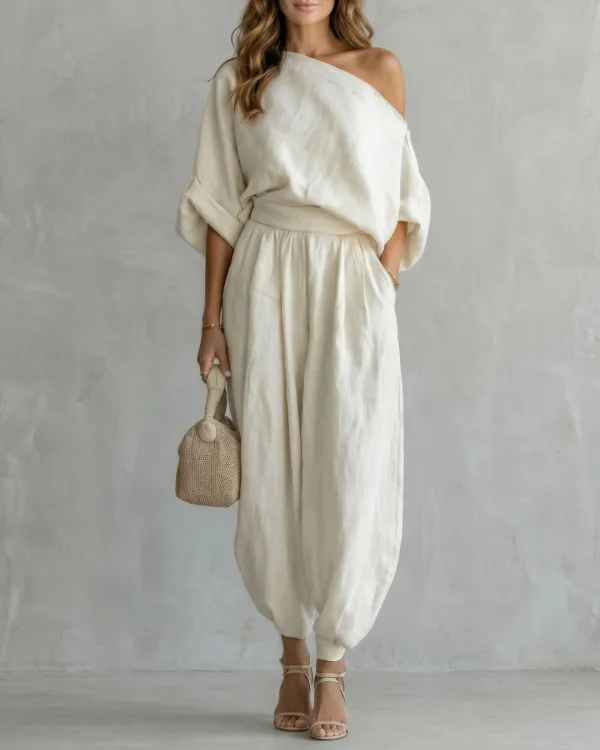 Off-Shoulder Two-Piece Set