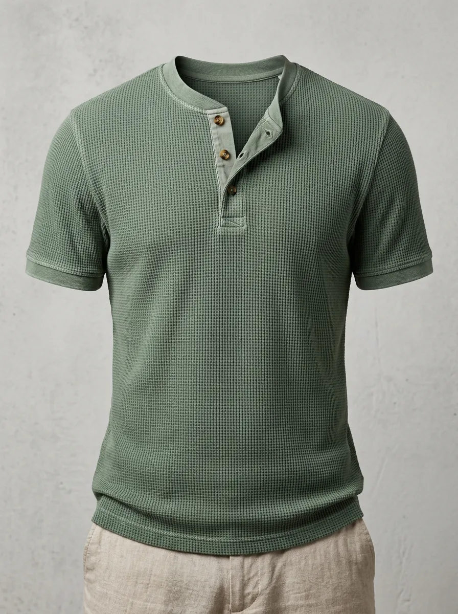 Modern Sport Men's Short-Sleeve Henley Shirt