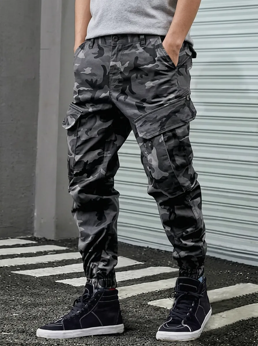 Trail-Ready Camouflage Urban Camouflage Cargo Pants