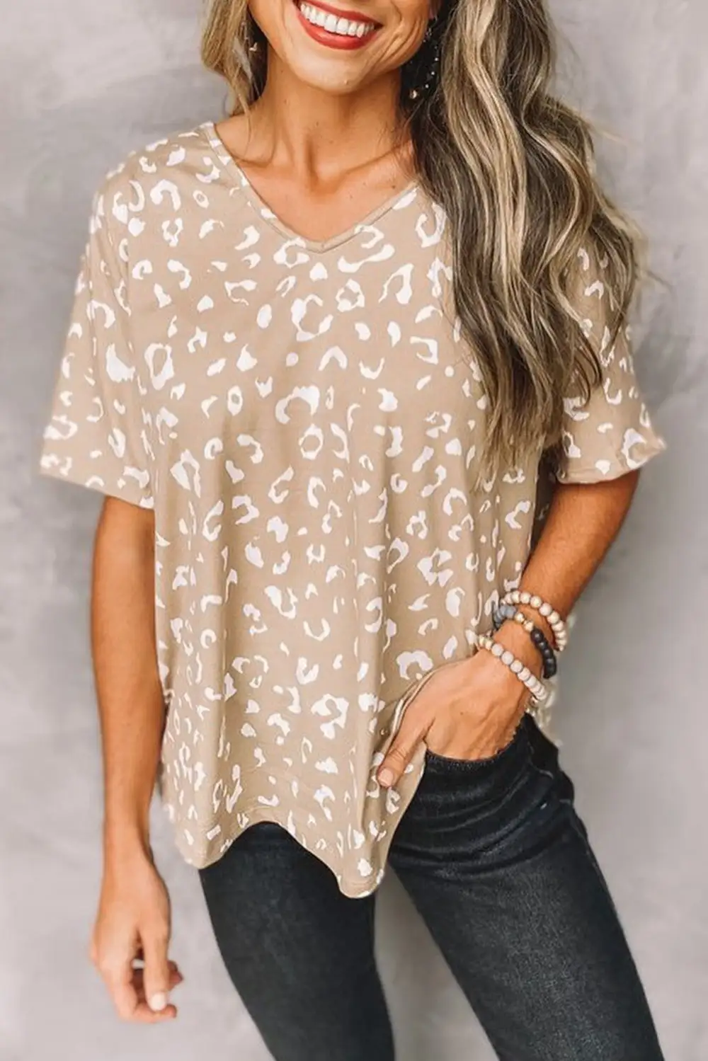 Leopard Spots Print Loose T