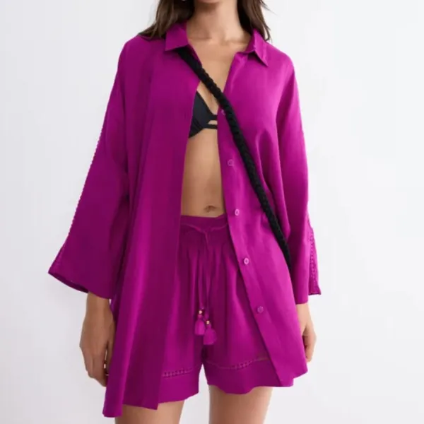 Relaxed Viscose Women's Shirt
