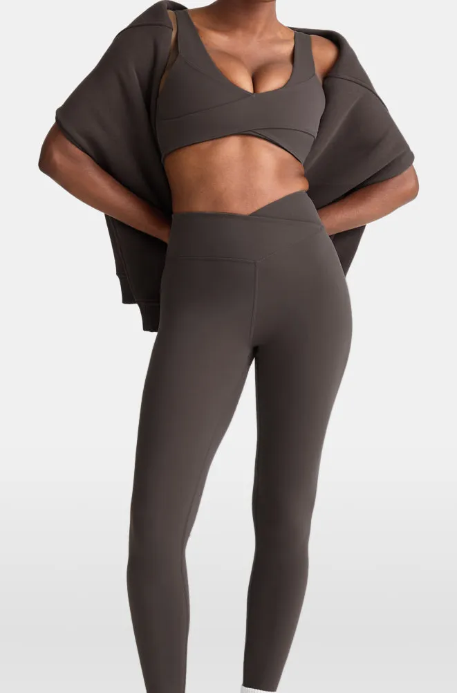 Contour Wrap Waist High Rise Leggings