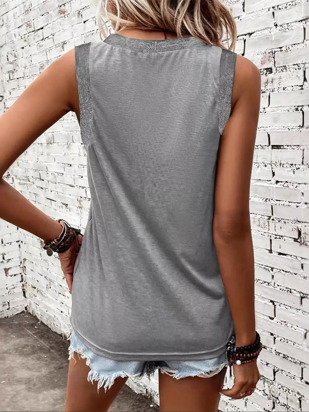 Everyday V-Neck Ribbed Tank Top