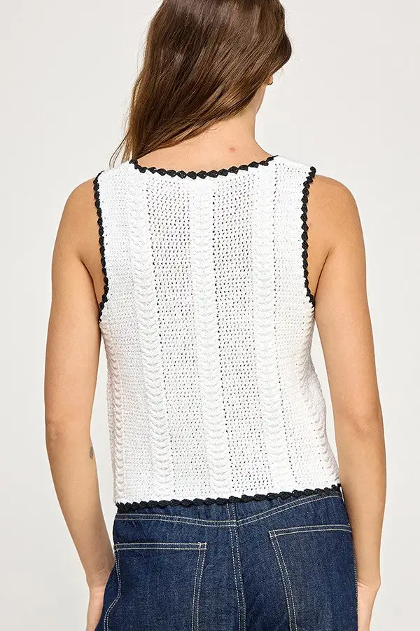 Crochet Relaxed Tank Top