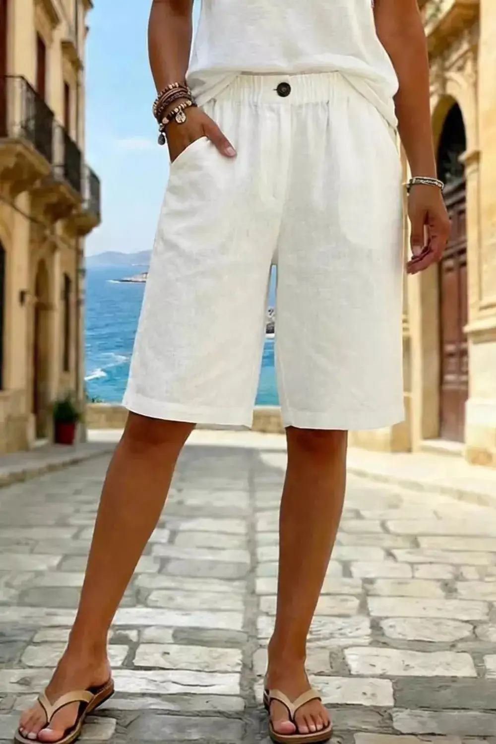 Elastic Waist Shorts