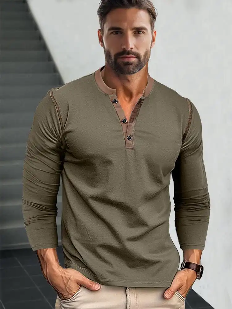 Retro Henley Shirt