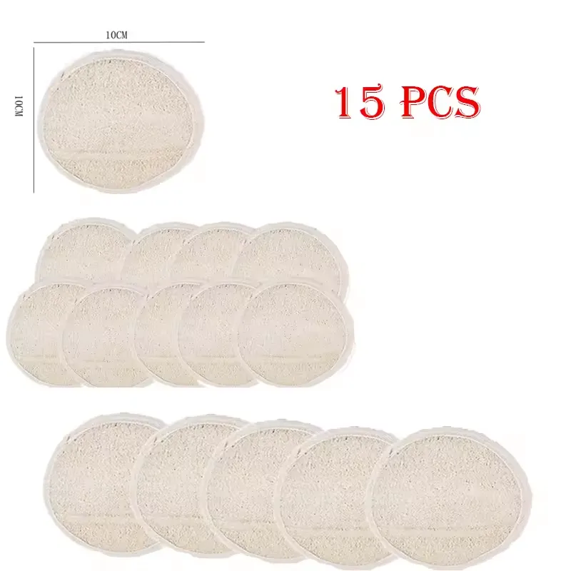 5pcs/pack Exfoliating Loofah Pads Scrubbing Travel