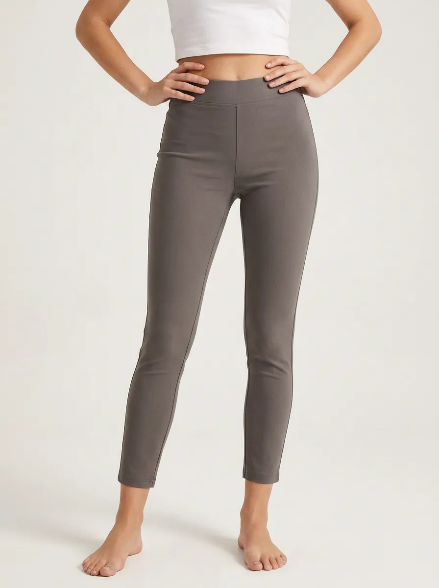Casual-Ready High-Stretch Mid-Rise Mid-Rise Stretch Pants