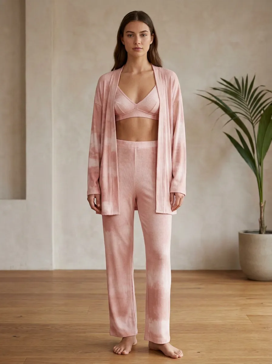 Ribbed Tie Dye Lounge Set