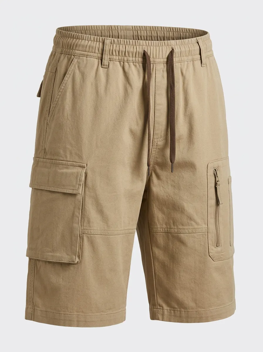 Tactical-Inspired Multi-Pocket Casual Cargo Shorts