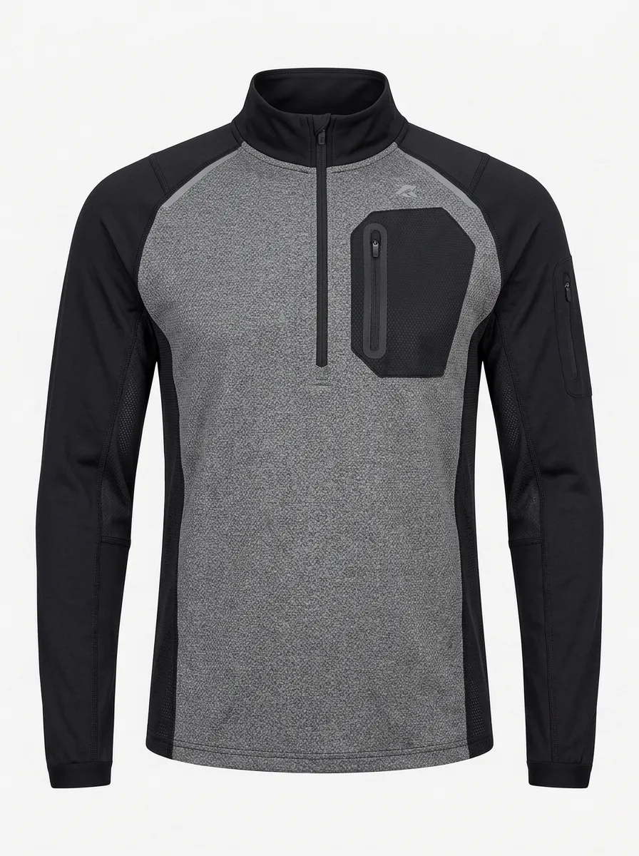 Men's Outdoor Sports Tactical Quarter-Zip Pullover Shirt