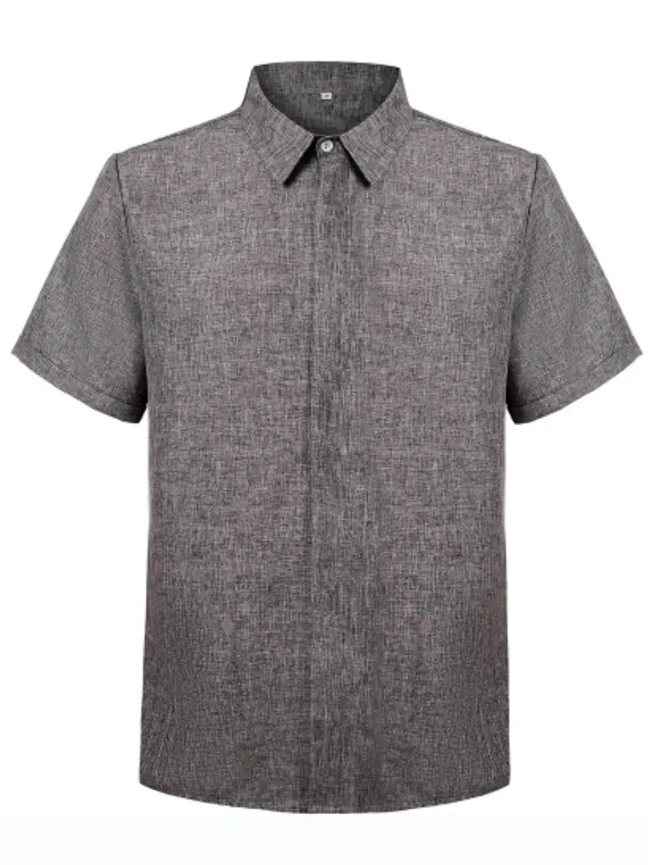 Cotton Linen Short Sleeve Shirt
