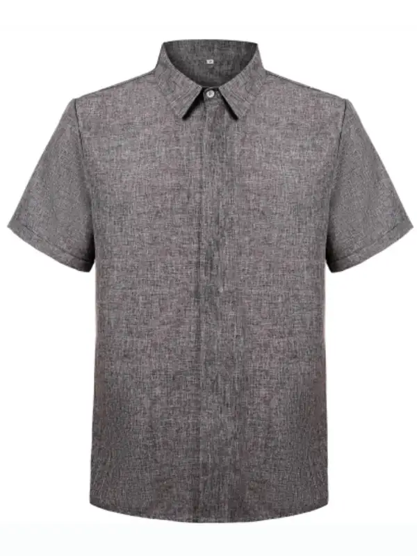 Cotton Linen Short Sleeve Shirt