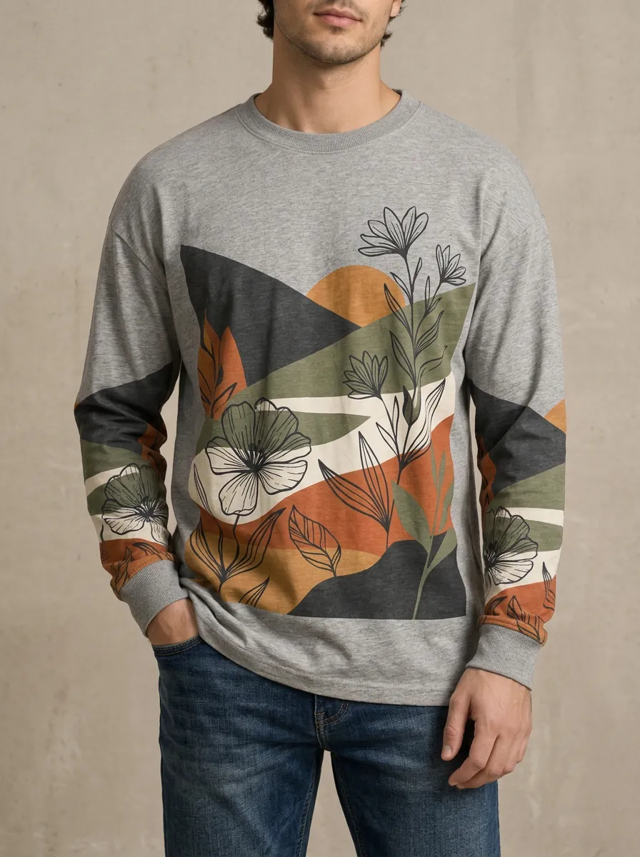 Men's Long Sleeve Weekend Essential Clean Look Shirt